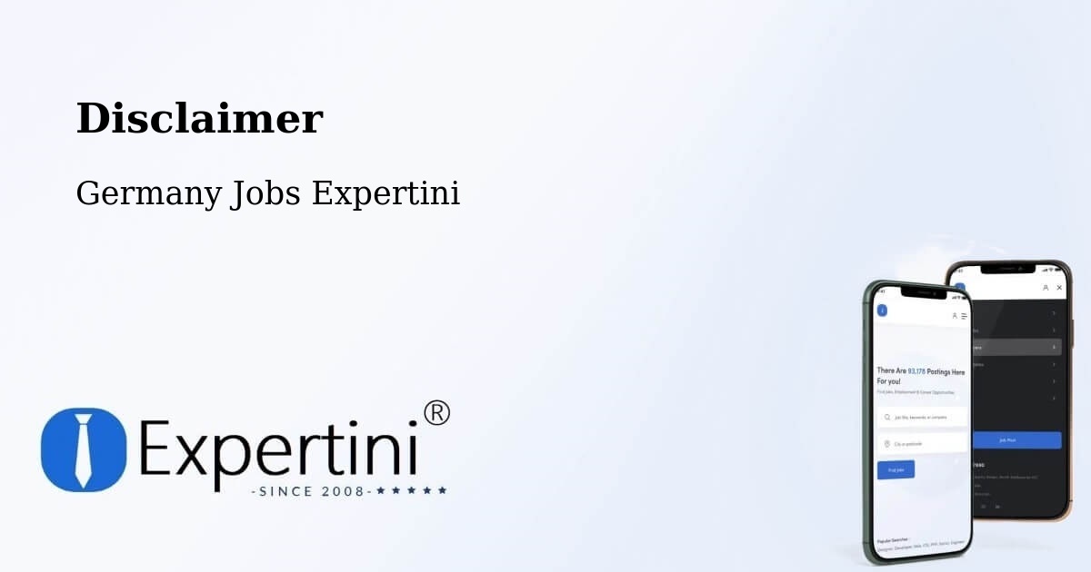 Disclaimer – Oberelbert - Germany Jobs Expertini